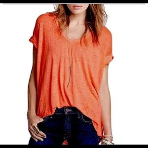 We the Free (Free People) V Neck Oversized tee